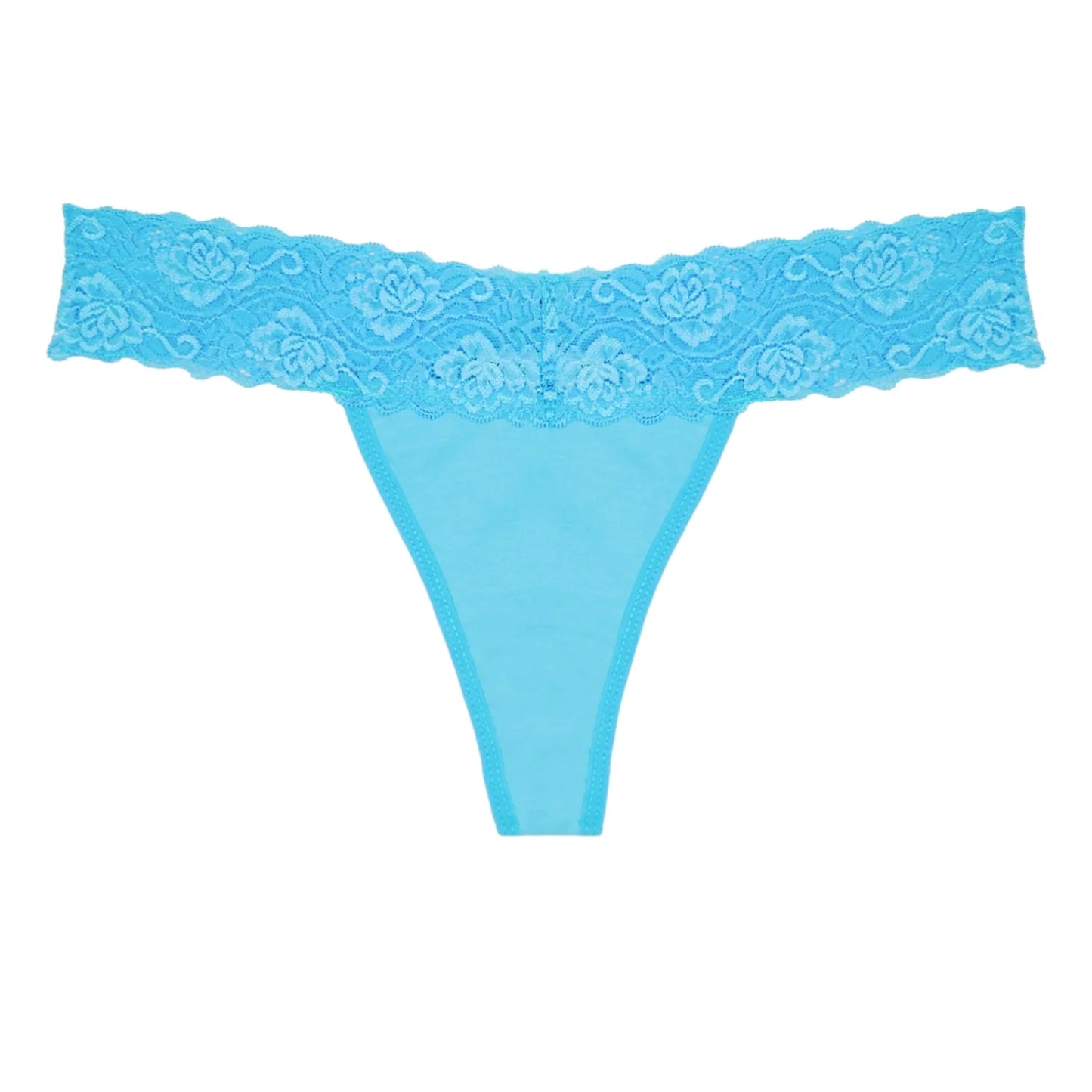 Women'S Lace Thongs, 10-Pack Low Rise No Show Stay-Put