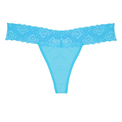 Women'S Lace Thongs, 10-Pack Low Rise No Show Stay-Put