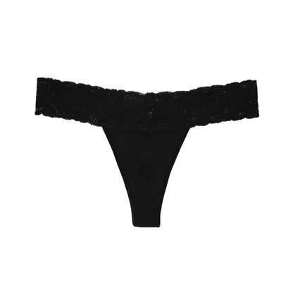Women'S Lace Thongs, 10-Pack Low Rise No Show Stay-Put