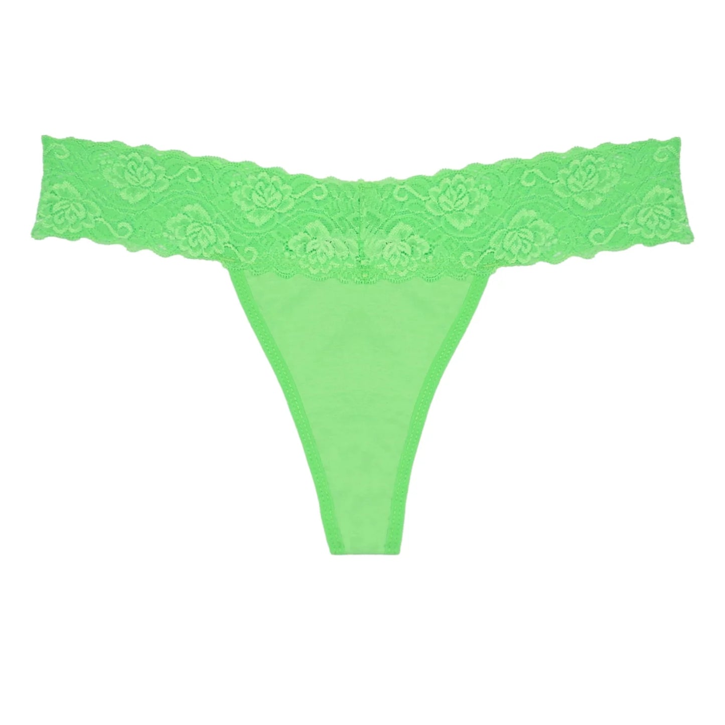 Women'S Lace Thongs, 10-Pack Low Rise No Show Stay-Put