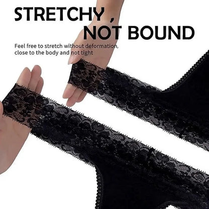 Women'S Lace Thongs, 10-Pack Low Rise No Show Stay-Put